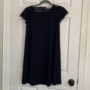 Loft navy blue summer dress